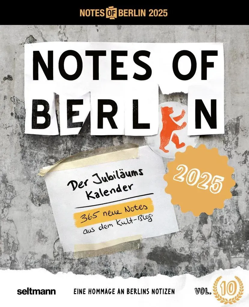 Preisvergleich Produktbild Notes of Berlin 2025 / Seltmann Publishers GmbH / Kalender