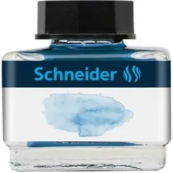 SCHNEIDER 6933 Tintenglas Pastell 15 ml Ice Blue, flüssige Pastell-Tinte