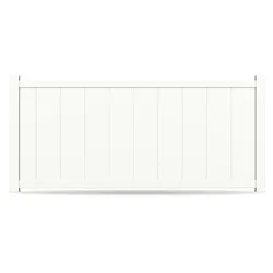 Zaun, Aluminium, Weiß RAL 9016, Modell Dresden, flexible Befestigungssysteme, Zaunelement individuell konfigurierbar