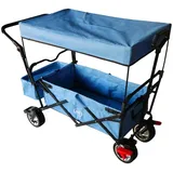 Axi Bollerwagen AB210 grau mit Dach, Tasche, Bremse und Schiebestange