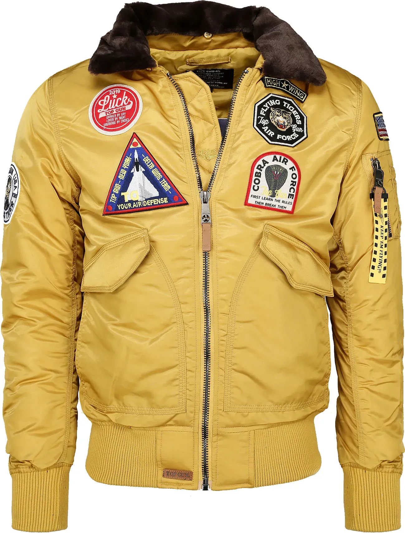 Top Gun Honey, veste en textile - Jaune - L