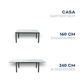 Home Deluxe Gartentisch CASA