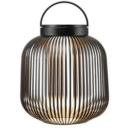Kleine Mobile LED Lampe - LITO - Höhe 30,5 cm Schwarz