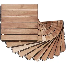 casa.pro Gartenbodenbelag Alliste 30 x 30 cm beige