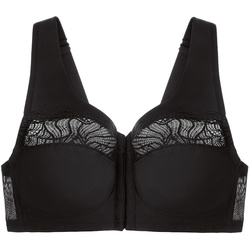 GLAMORISE MagicLift Vorderverschluss-BH für natürliche Form - Schwarz Unterwäsche   Damen 