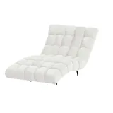 Switch Relaxliege Delphi Flachgewebe 120 x 84 x 168 cm Weiß
