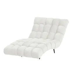Switch Relaxliege Delphi Flachgewebe 120 x 84 x 168 cm Weiß