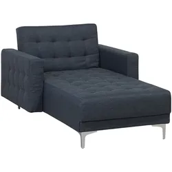 Chaiselongue ABERDEEN Stoff Dunkelgrau