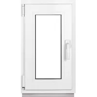 Framex Kellerfenster Weiß BxH 40x70cm (400x700mm) 2fach (32mm) Dreh Kipp DIN Links - Kunststofffenster Premium Fenster - Alle Größen - Weiß