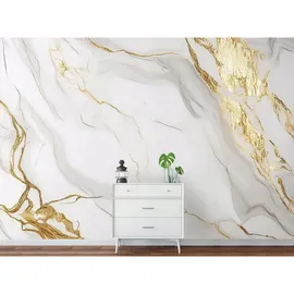 WallArena Fototapete Marmor 350x250 cm