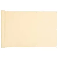 vidaXL Balkon-Sichtschutz Creme 300x75 cm Pvc