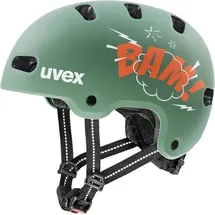 Uvex kid 4 style 51-55 cm bam moss green/papaya matt