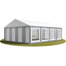 TOOLPORT Partyzelt 6 x 8 m grau/weiß