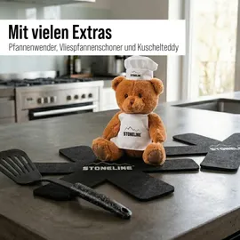 STONELINE Kochgeschirr-Set 15-tlg. 18 cm rund + 20 cm rund + 24 cm rund