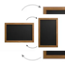 ALLboards Magnetische Kreidetafel 60x40 cm, Holzrahmen
