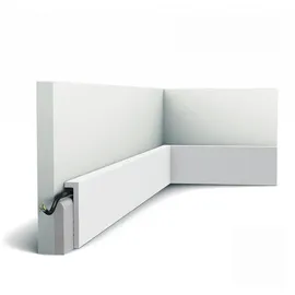 Orac Decor SX171-RAL9003 Axxent SQUARE Sockelleiste bereits,ackiert 2 m