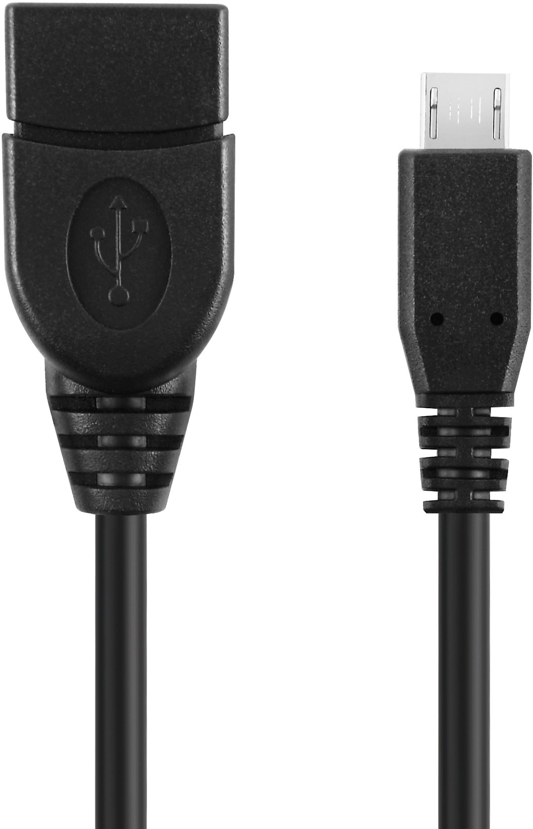conecto CC20027 USB-OTG Adapter-Kabel, Micro-USB 2.0-Stecker auf USB-Buchse Typ A, (1 Stück), 0,15m