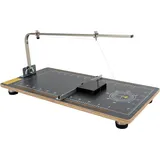 Heißdraht Styroporschneider - T21 - Schneidemaschine für Schaumstoff - Temperatur einstellbar 50–300 °C - Netzbetrieb AC - Schwarz/Silber