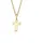 Elli Kette mit Anhänger Kreuz Topas 585 Gelbgold