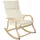 Tectake tectake® Schaukelstuhl, Roca Birkenholz