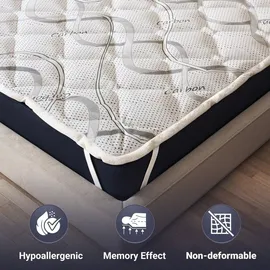 The White Stone Topper 170 x 190 cm H2 Mikrofaser/Leinen