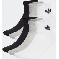 Adidas IJ5628 MID ANKLE SCK 6 Socks Unisex Adult white/medium grey heather/black Größe XS