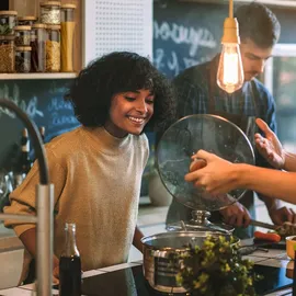 Klarstein Stapelglas mit Bambusdeckel 580 ml 4 St.