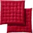 REDBEST Stuhlkissen 2er-Pack 40 x 40 cm Rot