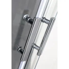 sanotechnik handelsgesellschaft m.b.h. Trend 1 Komplettdusche mit Schiebetür 90 x 215 cm schwarz Sicherheitsglas