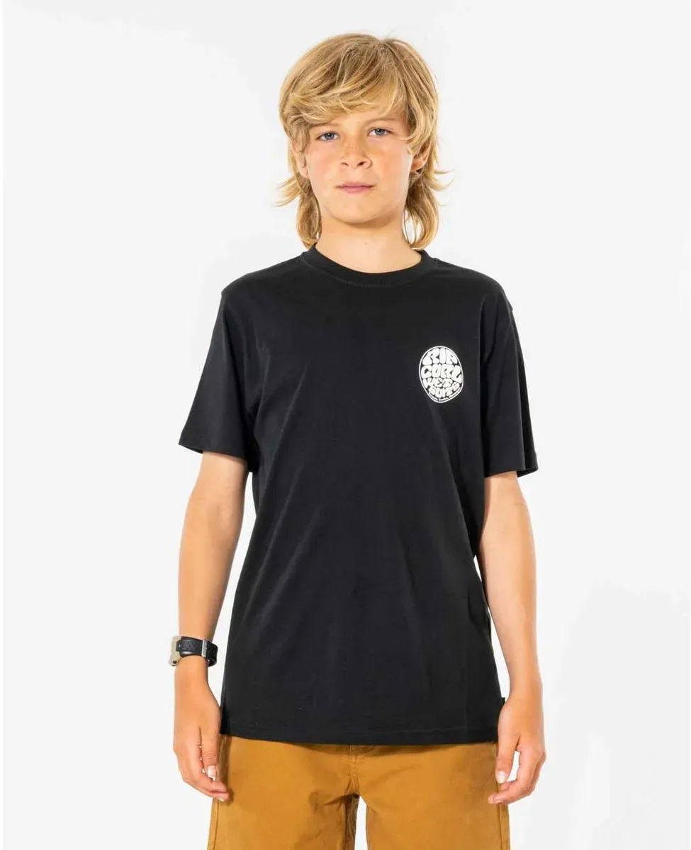 RipCurl Wetsuit Icon Tee -kids black (0090) 16