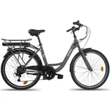 Llobe City E-Bike 26 Zoll RH 125 cm grau