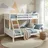 Homestyle4u Etagenbett 1898 90 x 200 cm Kiefer massiv weiß
