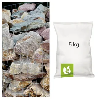 CM-Gartendesign Gabionensteine Grauwacke Gabionensteine, (8/20cm, bunt), 5kg bunt
