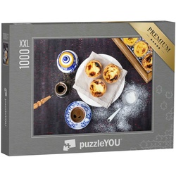 puzzleYOU Puzzle Puzzle 1000 Teile XXL „Pastel de Nata, portugiesisches Gebäck“, 1000 Puzzleteile, puzzleYOU-Kollektionen Portugal