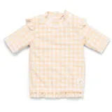 Little Dutch Bade-T-Shirt kurzarm Rüschen Sunshine Checks gr. 86/92 | Little Dutch