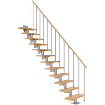 DOLLE Mittelholmtreppe Cork 75-79 cm Holz/Metall Perlgrau
