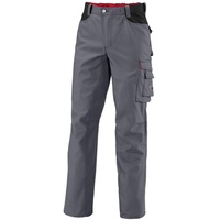 BP Workwear 1788-555-53 Arbeitshose - Gummizug im Rücken - Bundfalten - Normale Passform - Größe: 54s - Farbe: dunkelgrau/schwarz