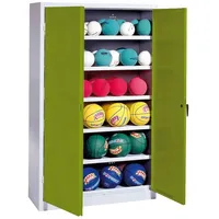 C+P Ballschrank mit Vollblech-Flügeltüren (Typ 3). HxBxT 195x93x40 cm