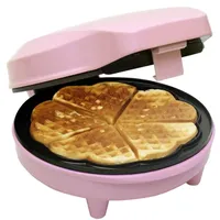 Bestron ASW217 Herzwaffelautomat rosa