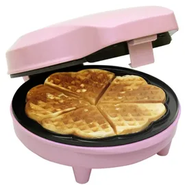 Bestron ASW217 Herzwaffelautomat rosa