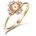 Ring Ring Diamant Morganit Verlobungsring 375 Gelbgold Gr 58 MM in Gelbgold für Damen