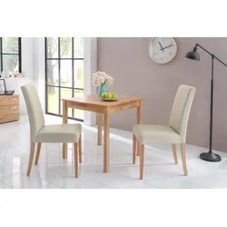 Essgruppe HOME AFFAIRE "Lea, TOPSELLER", beige (creme), B:50cm, Sitzmöbel-Sets, Massivholz, verschiedene Ausführungen wählbar