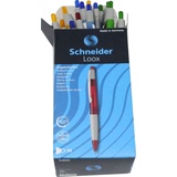 Schneider Kugelschreiber LOOX farbsortiert Schreibfarbe blau, 20 St.