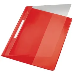 LEITZ Schnellhefter A4 Plastik rot 4194-00-25 mit Tasche