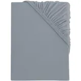 s.Oliver Spannbettlaken Baumwolle-Jersey 140 x 200 - 160 x 200 cm grau