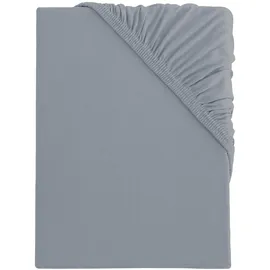 s.Oliver Spannbettlaken Baumwolle-Jersey 140 x 200 - 160 x 200 cm grau