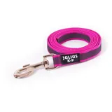 Julius-K9 IDC Color & Gray gumierte Leine, 20 mm x 1 m ohne Schlaufe, Pink-Grau