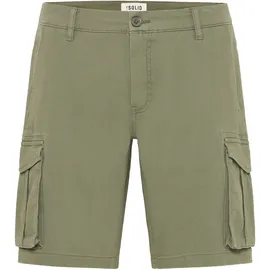 !Solid Cargoshorts SOLID "Cargoshorts SDKarim", Herren, Gr. 3XL, N-Gr, grün (dusty olive), Obermaterial: 99% Baumwolle CO. 1% Elasthan EL., Hosen