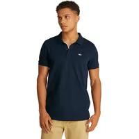 Tommy Jeans Placket Slim Fit Kurzarm-poloshirt - Dark Night