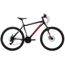 KS-Cycling KS Cycling Mountainbike Hardtail 26 Zoll Sharp schwarz-rot